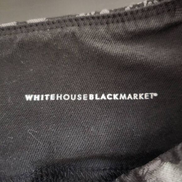 White House Black Market Metallic Animal Print Leggings Size 2 Long WHBM Legging - Picture 5 of 6